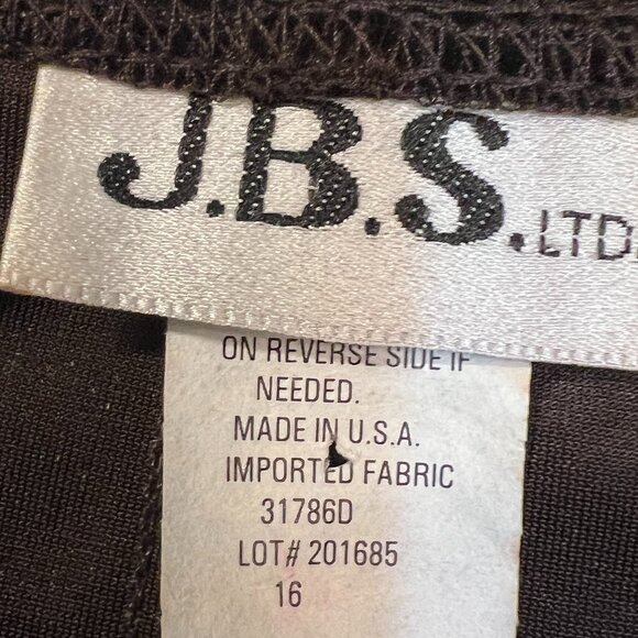 JBS LTD Women’s Brown Velvet Sleeveless Halter Dress Size M Made in USA A-Line - Picture 3 of 8